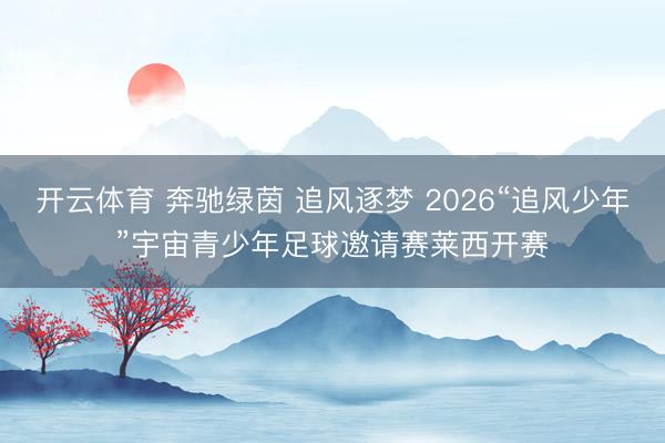 开云体育 奔驰绿茵 追风逐梦 2026“追风少年”宇宙青少年足球邀请赛莱西开赛