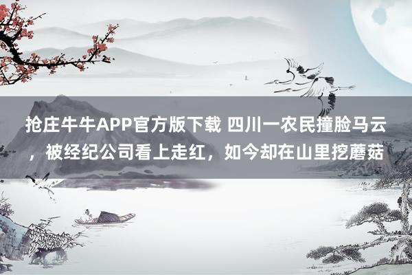 抢庄牛牛APP官方版下载 四川一农民撞脸马云，被经纪公司看上走红，如今却在山里挖蘑菇