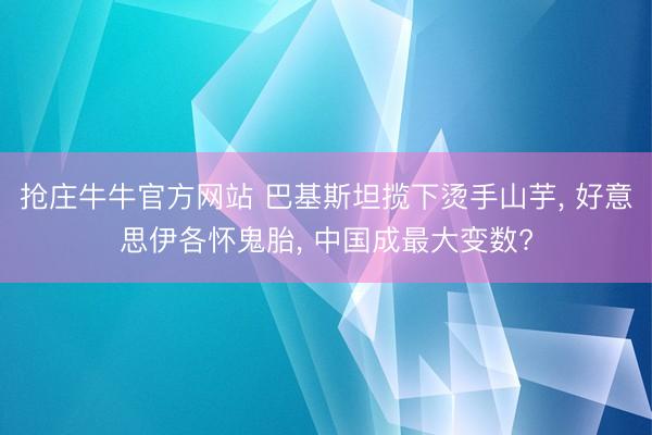 抢庄牛牛官方网站 巴基斯坦揽下烫手山芋， 好意思伊各怀鬼胎， 中国成最大变数?